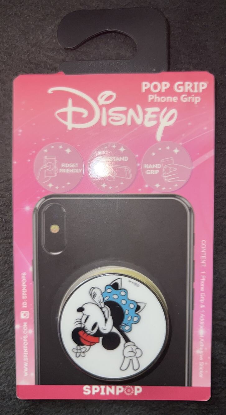 New Disney Spinpop Pop Grip Minnie Mouse Retro Phone Grip Adhesive Sticker